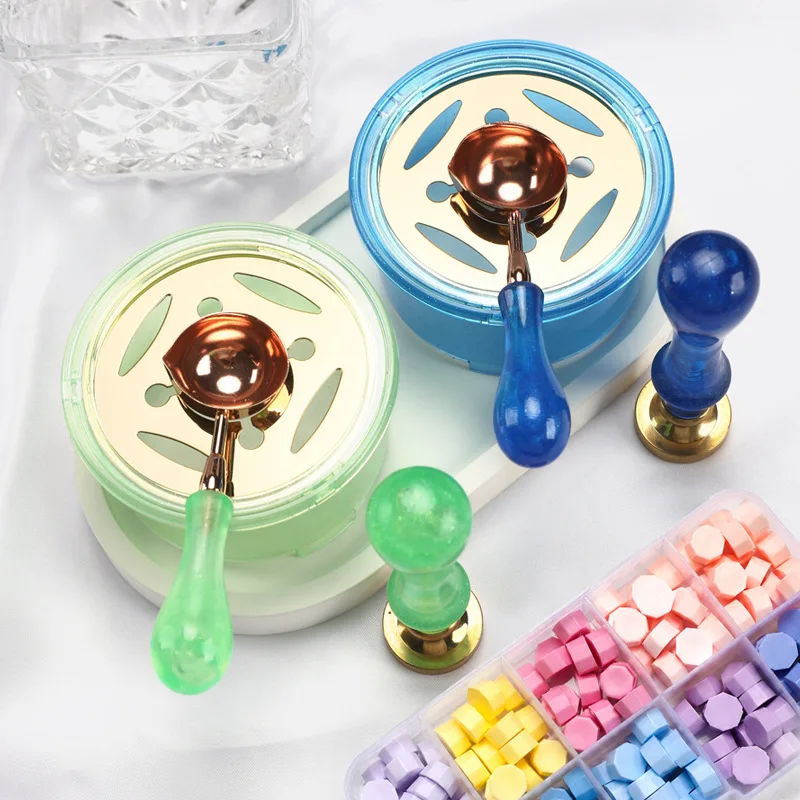 Wax Seal Stamp Set - طقم ختم الشمع من قطعتين: ملعقة