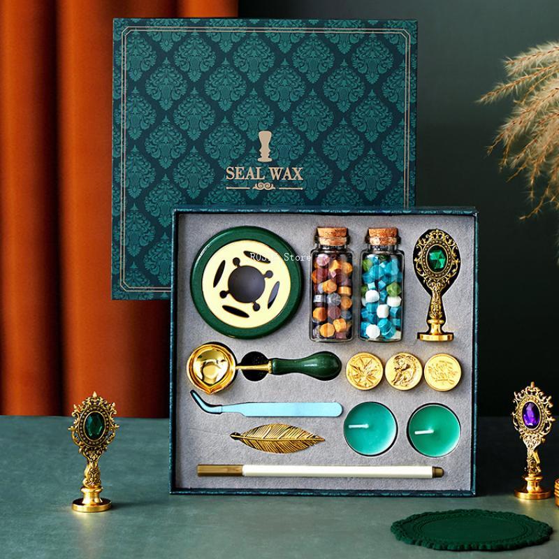 Wax Seal Stamp Set - ختم من الشمع ختم مجموعة طلاء