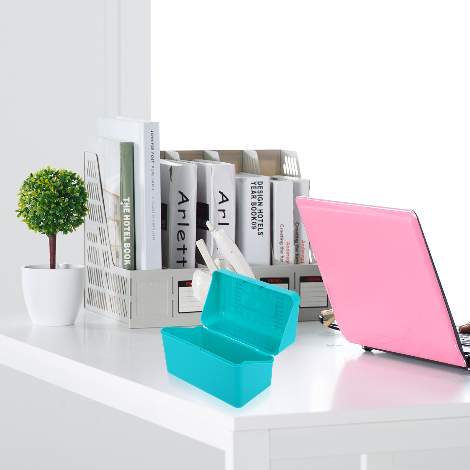 Index Card Holder - 4 قطع من صناديق تخزين البطاقات