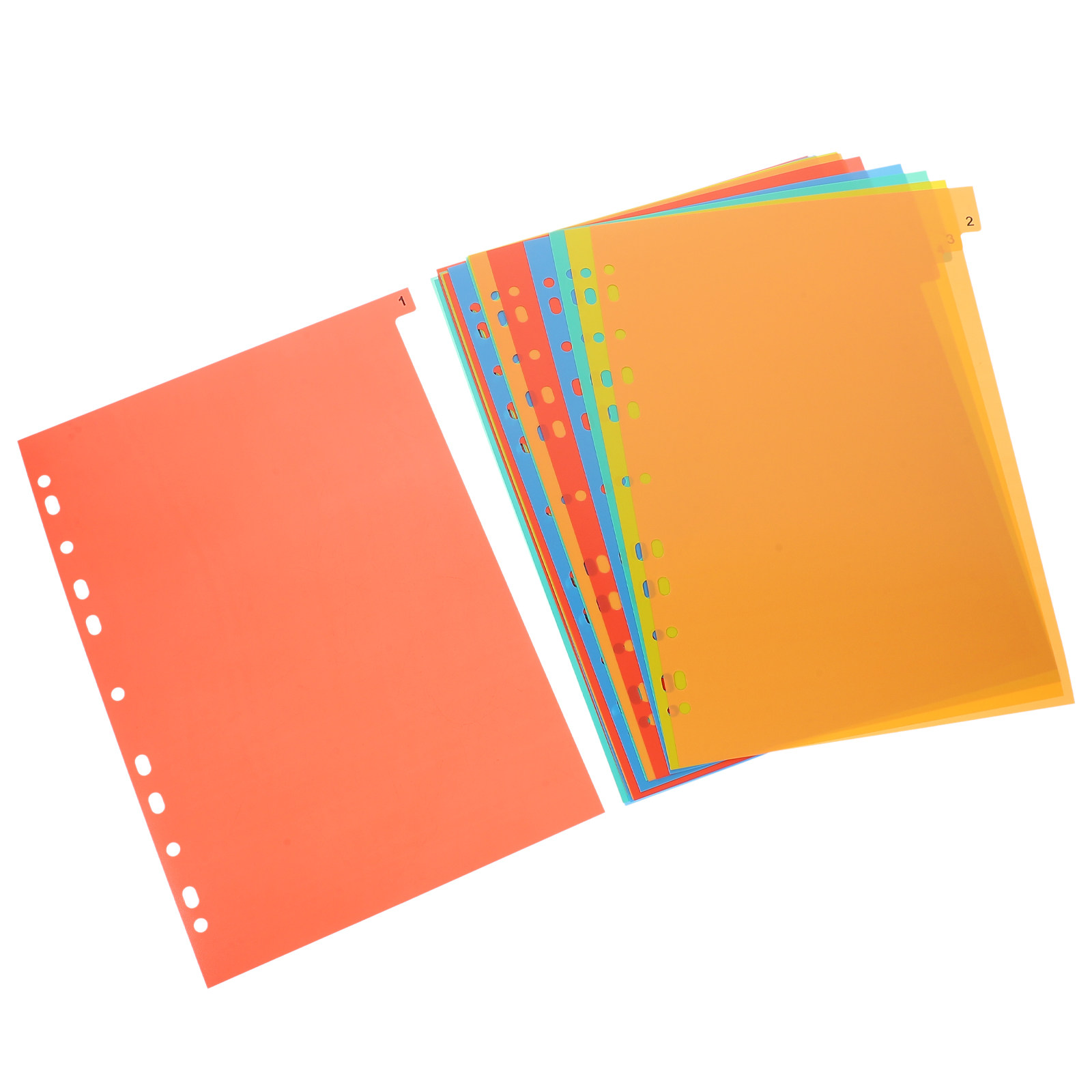 Tab Divider A4 - 20 ورقة من فواصل الملفات البلاستيكية
