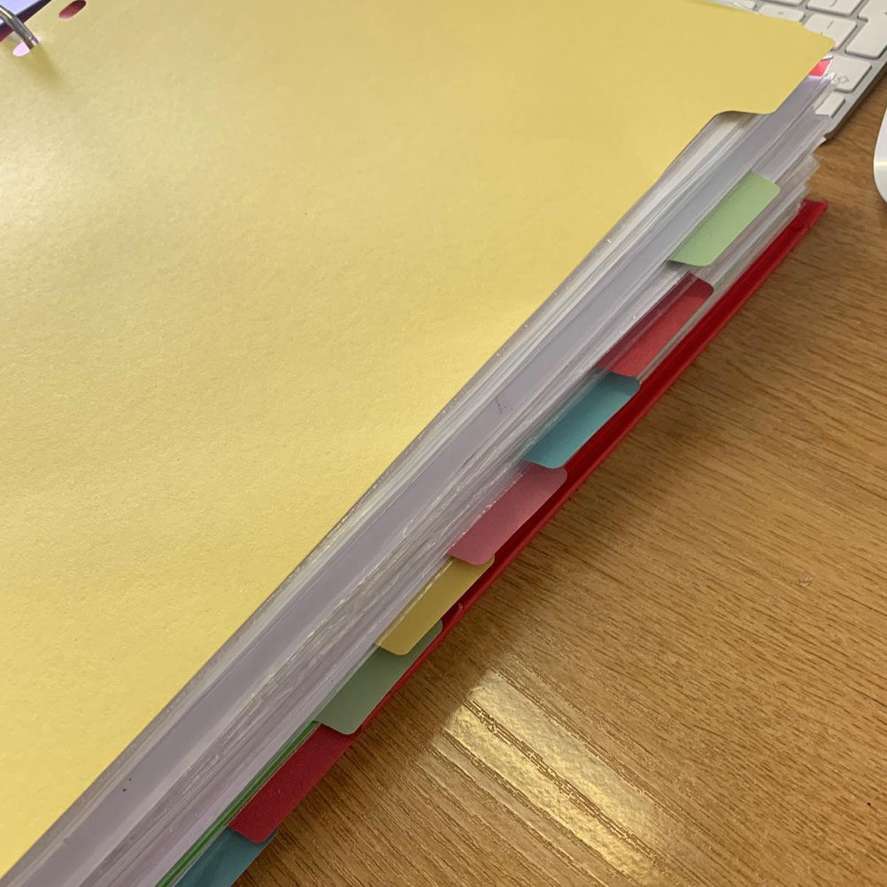 Tab Divider A4 - 12 قطعة من فواصل الفهرسة بحجم