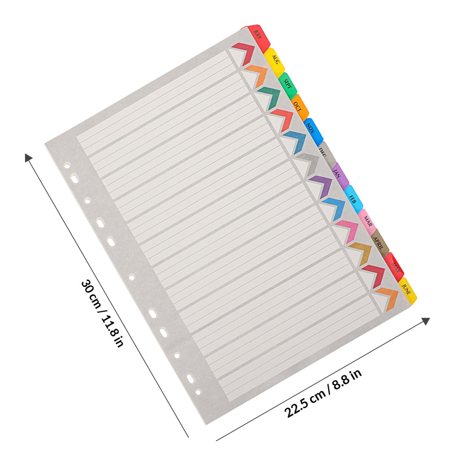 12 ورقة فواصل قابلة للفصل بحجم - مراجعة Tab Divider A4 وسعره
