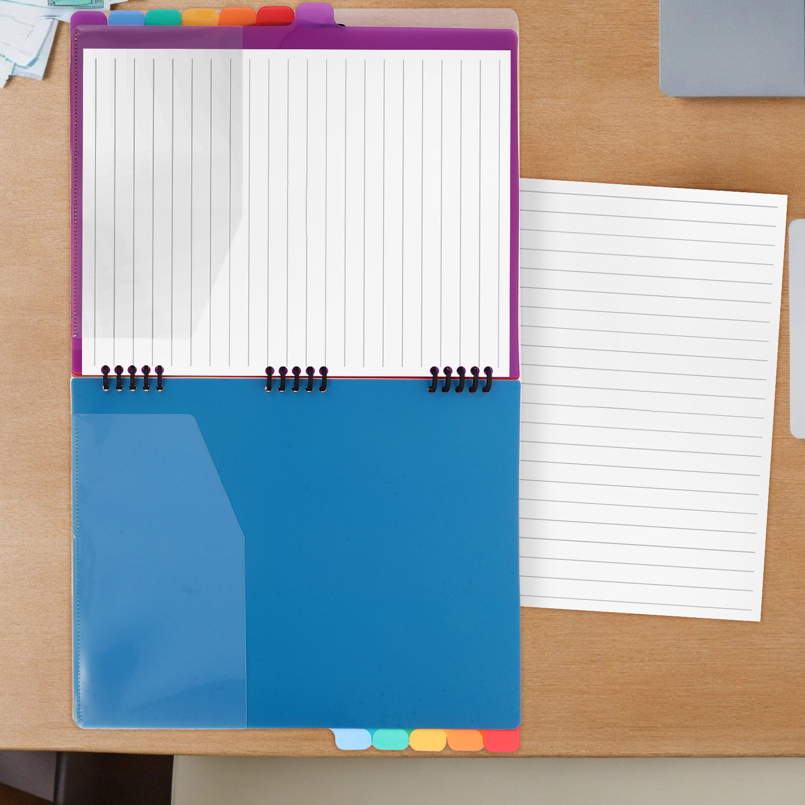 منظم ملفات A4 مع فواصل ملونة و - مراجعة Tab Divider A4 وسعره