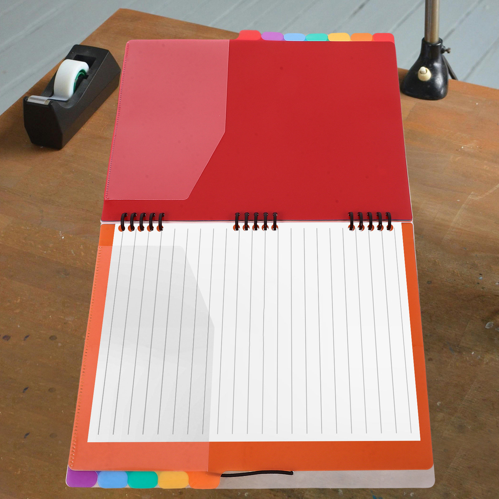 منظم ملفات A4 مع فواصل ملونة و - مراجعة Tab Divider A4 وسعره