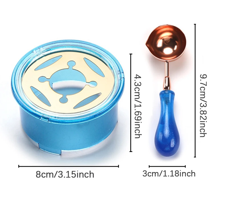 طقم ختم الشمع من قطعتين: ملعقة - مراجعة Wax Seal Stamp Set وسعره