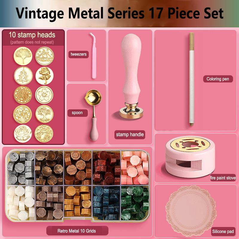 ختم من الشمع ختم مجموعة طلاء خ - مراجعة Wax Seal Stamp Set وسعره