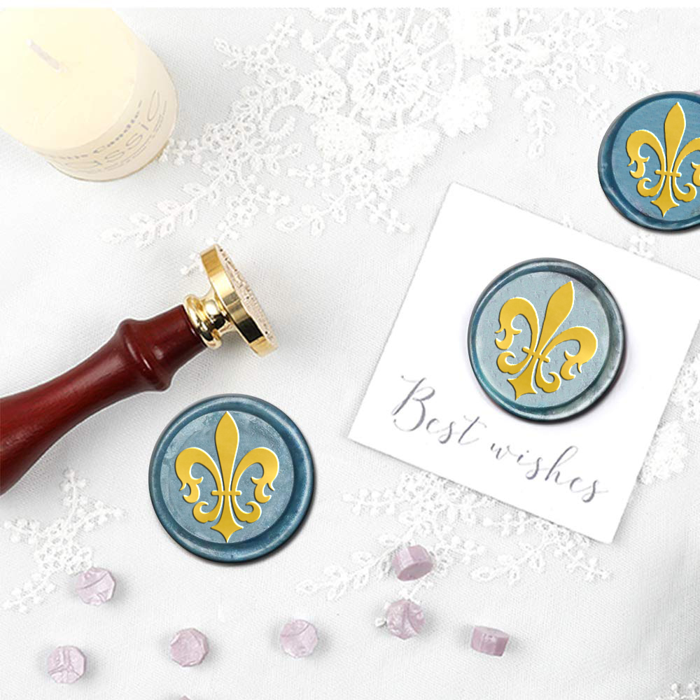 1 قطعة البيضاوي/الجولة/مربع مخ - مراجعة Wax Seal Stamp Set وسعره