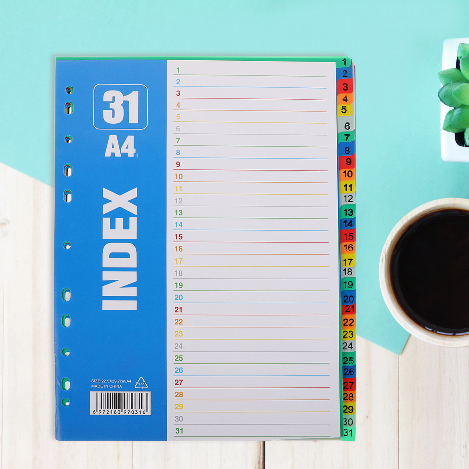 مجموعة واحدة من فواصل الفهرسة  - مراجعة Tab Divider A4 وسعره