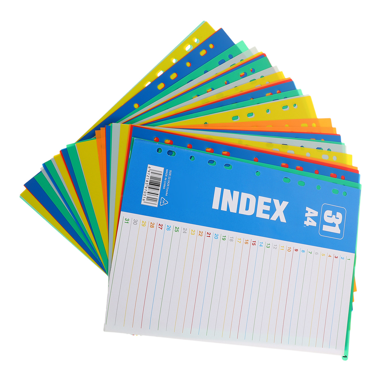مجموعة واحدة من فواصل الفهرسة  - مراجعة Tab Divider A4 وسعره