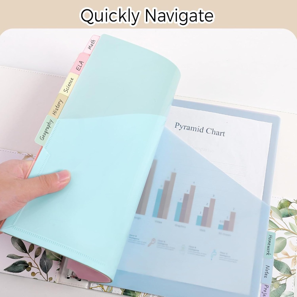 8 قطع من فواصل الملفات البلاست - مراجعة Tab Divider A4 وسعره