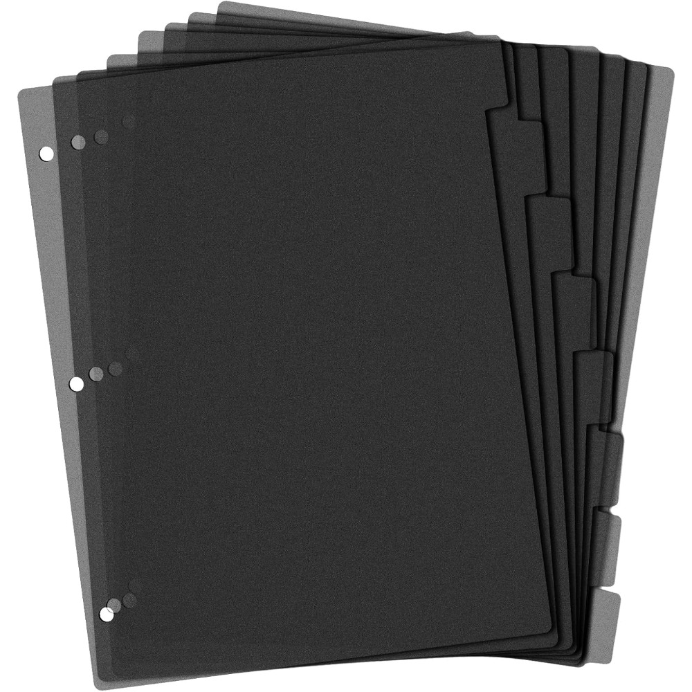 8 فواصل بلاستيكية سوداء مقاس A - مراجعة Tab Divider A4 وسعره
