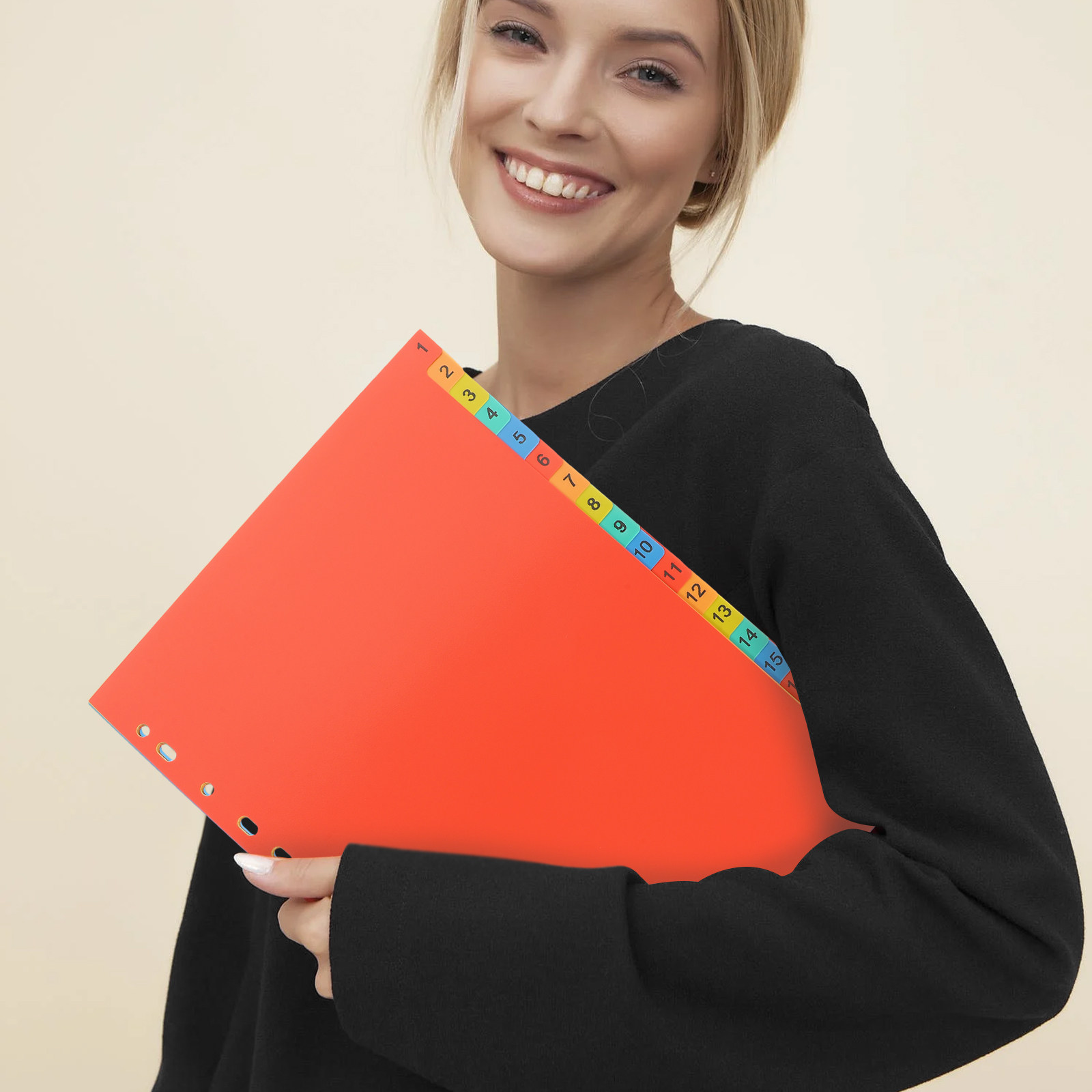 20 ورقة من فواصل الملفات البلا - مراجعة Tab Divider A4 وسعره