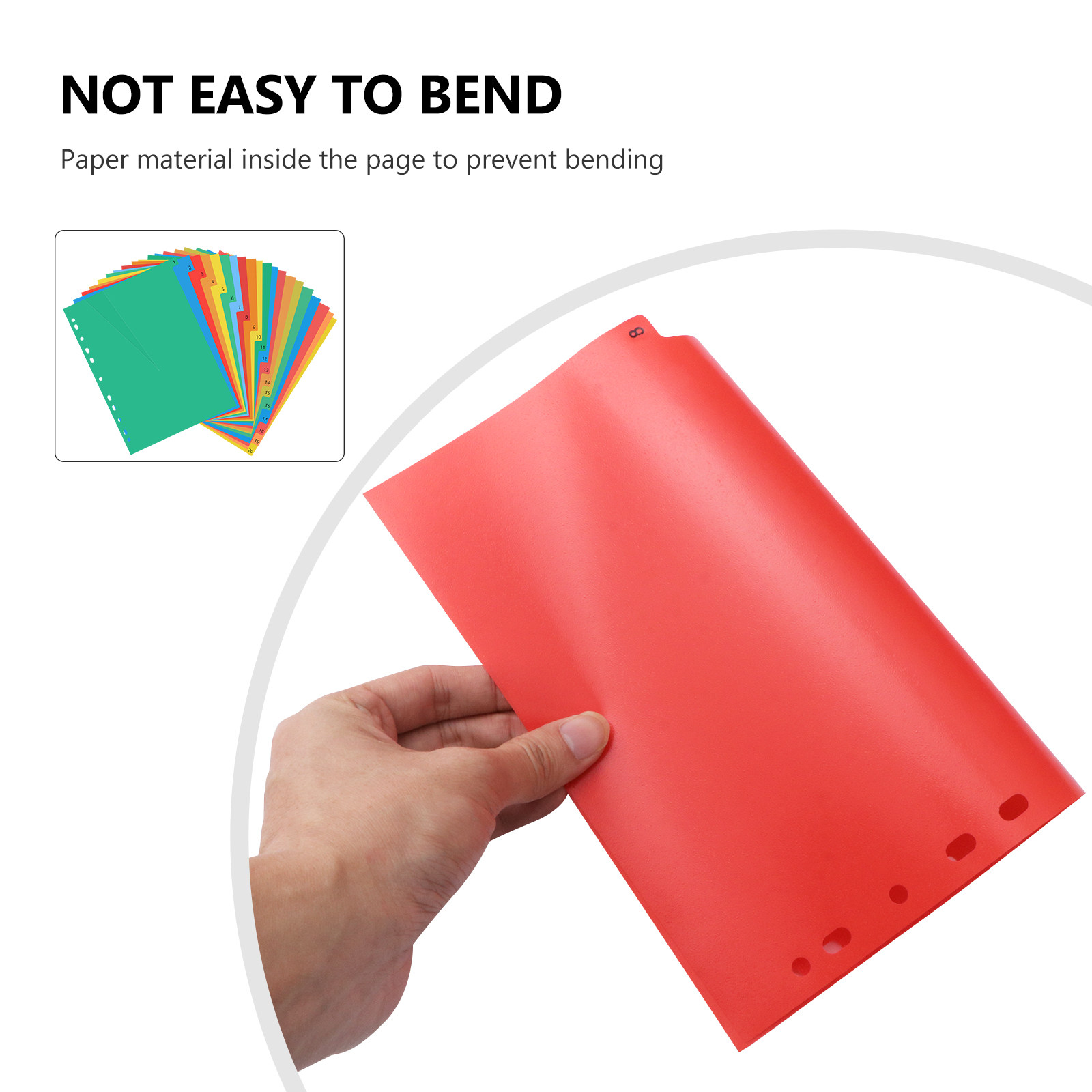 فواصل بلاستيكية ملونة مقاس A4  - مراجعة Tab Divider A4 وسعره