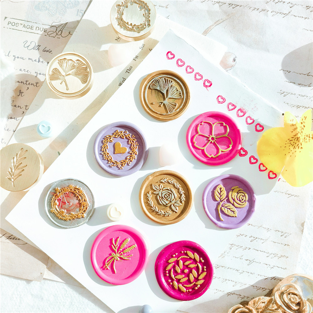 رأس ختم شمع الزهور ، أوراق الن - مراجعة Wax Seal Stamp Set وسعره