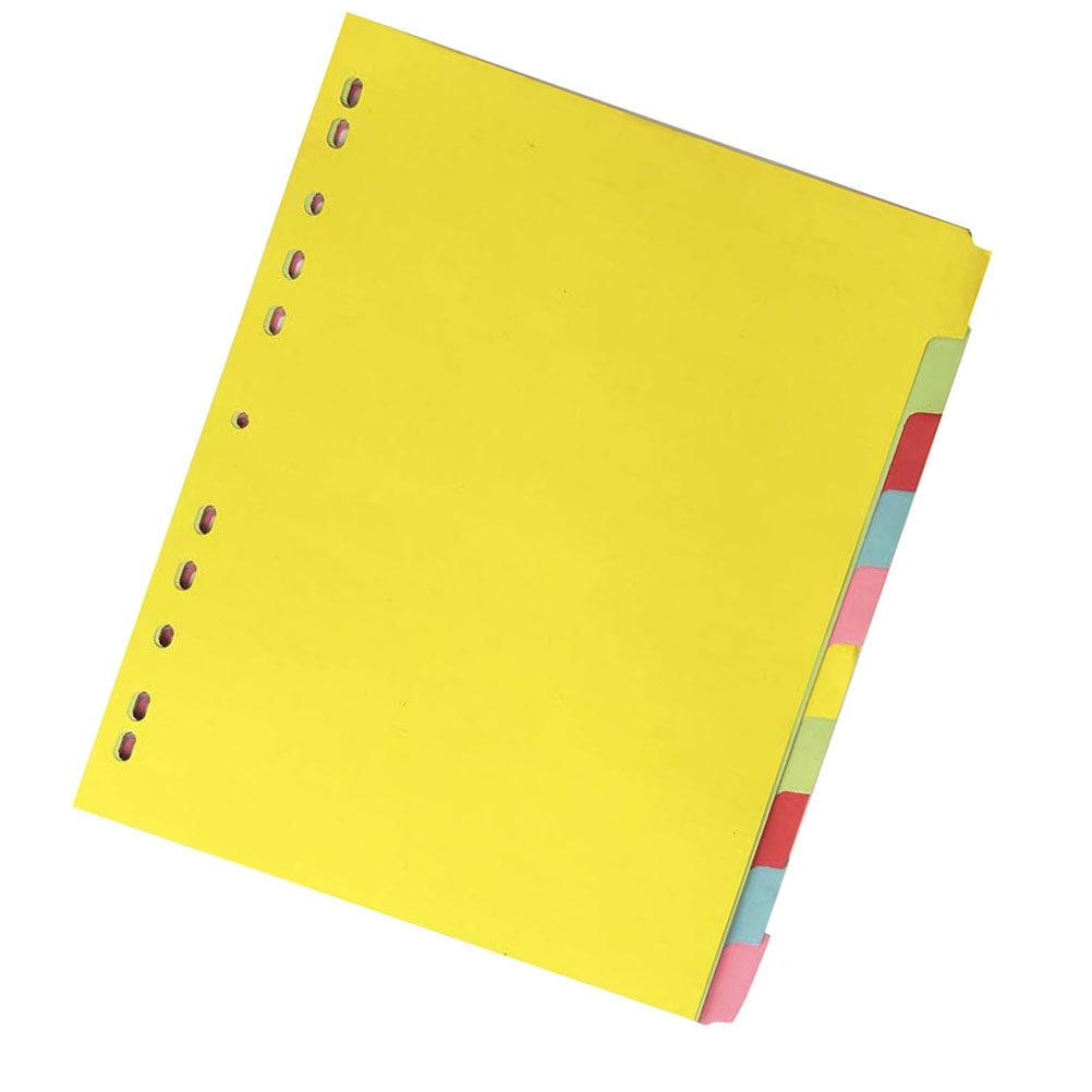 12 قطعة من فواصل الفهرسة بحجم  - مراجعة Tab Divider A4 وسعره