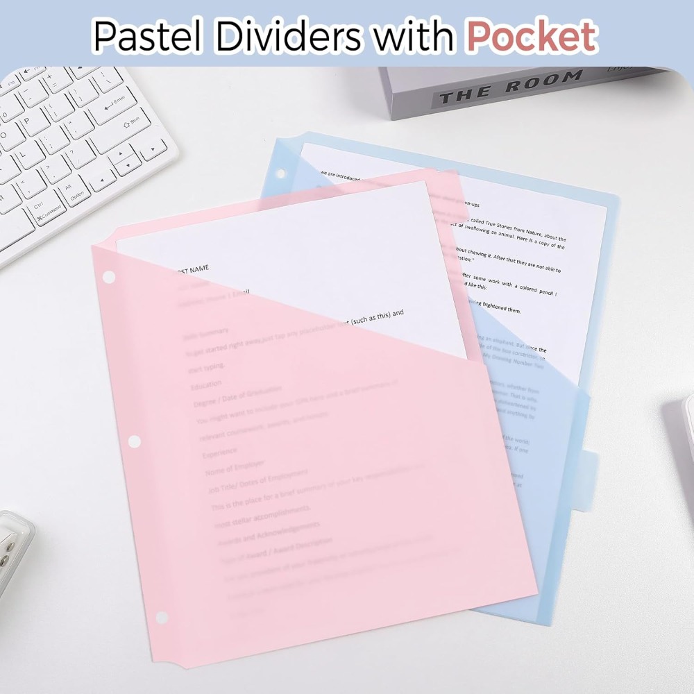 8 قطع فواصل ملفات بلاستيكية A4 - مراجعة Tab Divider A4 وسعره