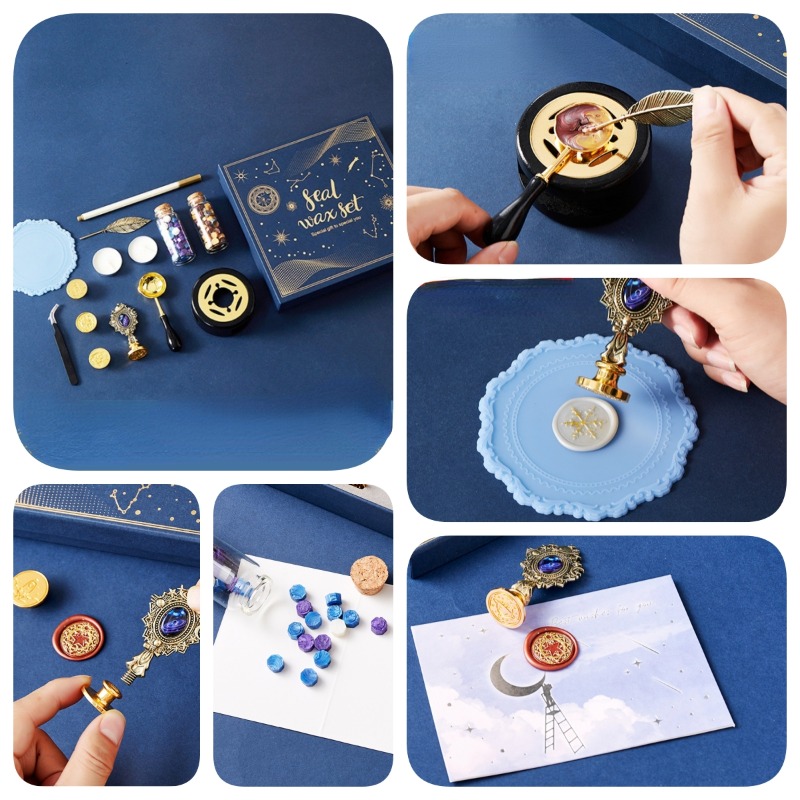مجموعة ختم ورنيش النار النجوم  - مراجعة Wax Seal Stamp Set وسعره
