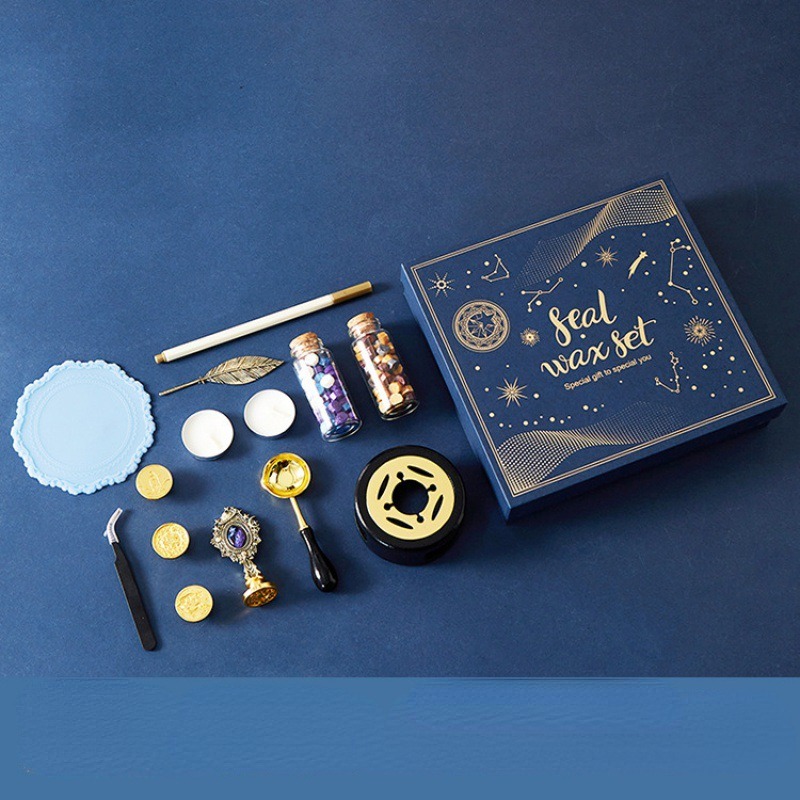 مجموعة ختم ورنيش النار النجوم  - مراجعة Wax Seal Stamp Set وسعره