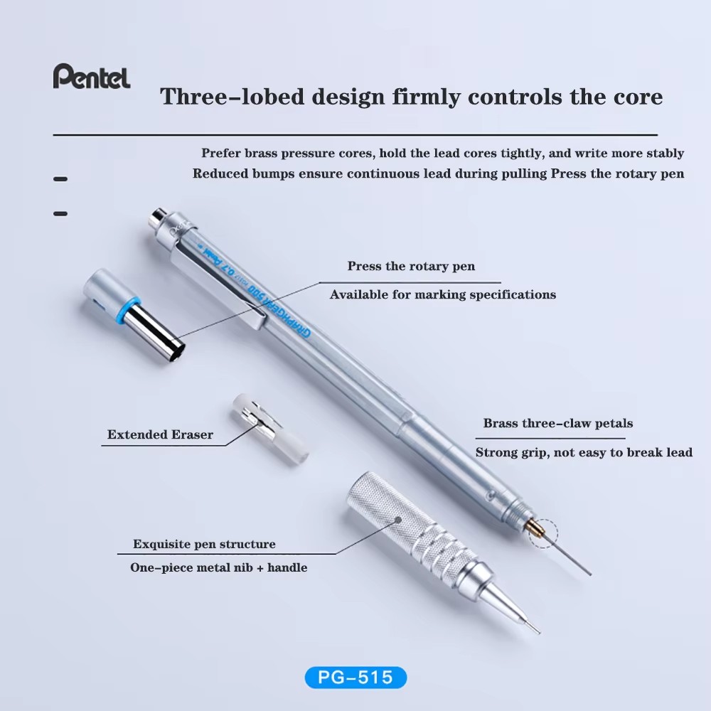 قلم رصاص ميكانيكي بنتل جرافجير - مراجعة Mechanical Pencil 0.3 وسعره